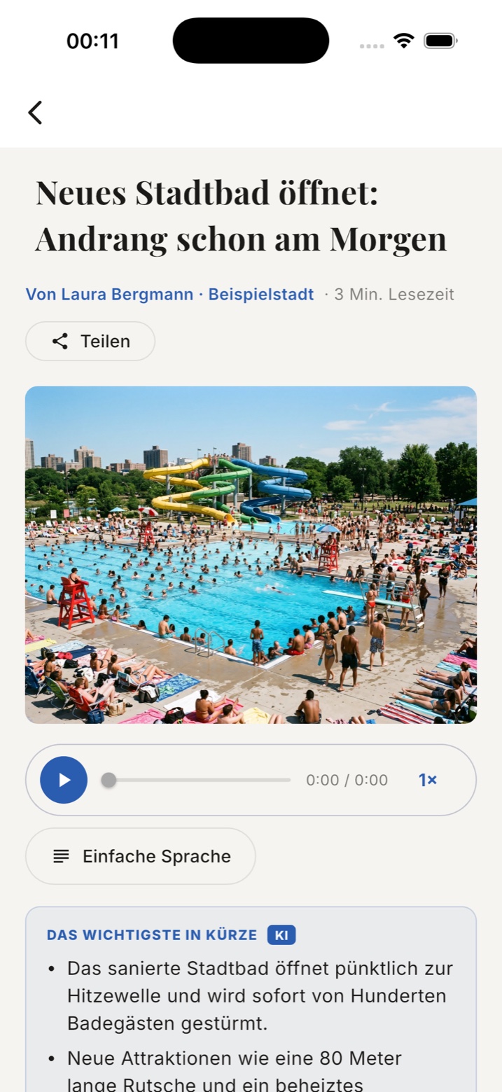 Ihre Ausgabe als native App – iOS & Android inklusive. – Artikel mit KI & Audio (KI-Inhalte)